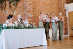 Speeches by the bridesmaids