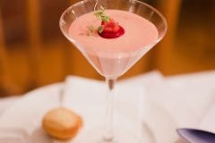 Raspberry posset