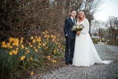 With the spring flowers
