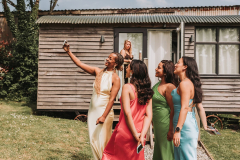 The Bridesmaids taking a selfie