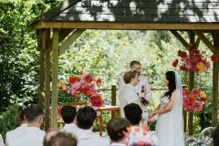 This ceremony at the oak arbour on the lawn