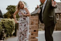 Giant Jenga at wedding