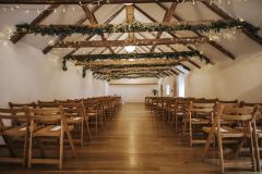 The wedding barn before the ceremony