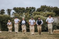 Sack race fun