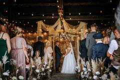 Ceremony in the Really Rustic Barn