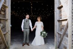 Just married in the Really Rustic Barn