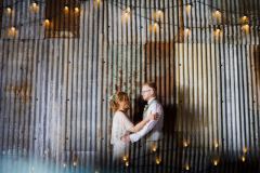 Just married in the Really Rustic Barn