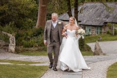 Walking to the ceremony