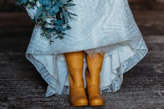 Wellies on your wedding day