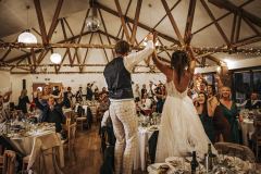 dancing in the red brick barn