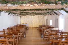 The wedding barn before the ceremony