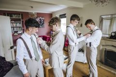 The groom squad getting ready